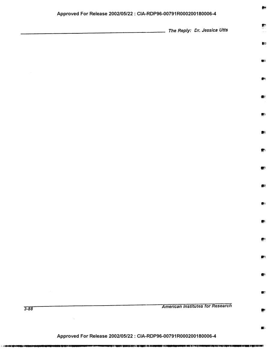 An Evaluation of Remote Viewing: Research and Applications — leaf 117, printed page 3-88, facsimile of the released scan