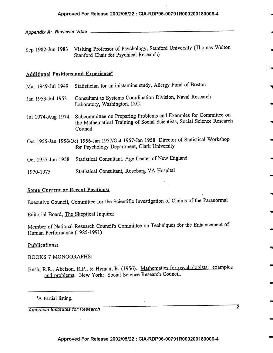 An Evaluation of Remote Viewing: Research and Applications — leaf 142, printed page 2, facsimile of the released scan