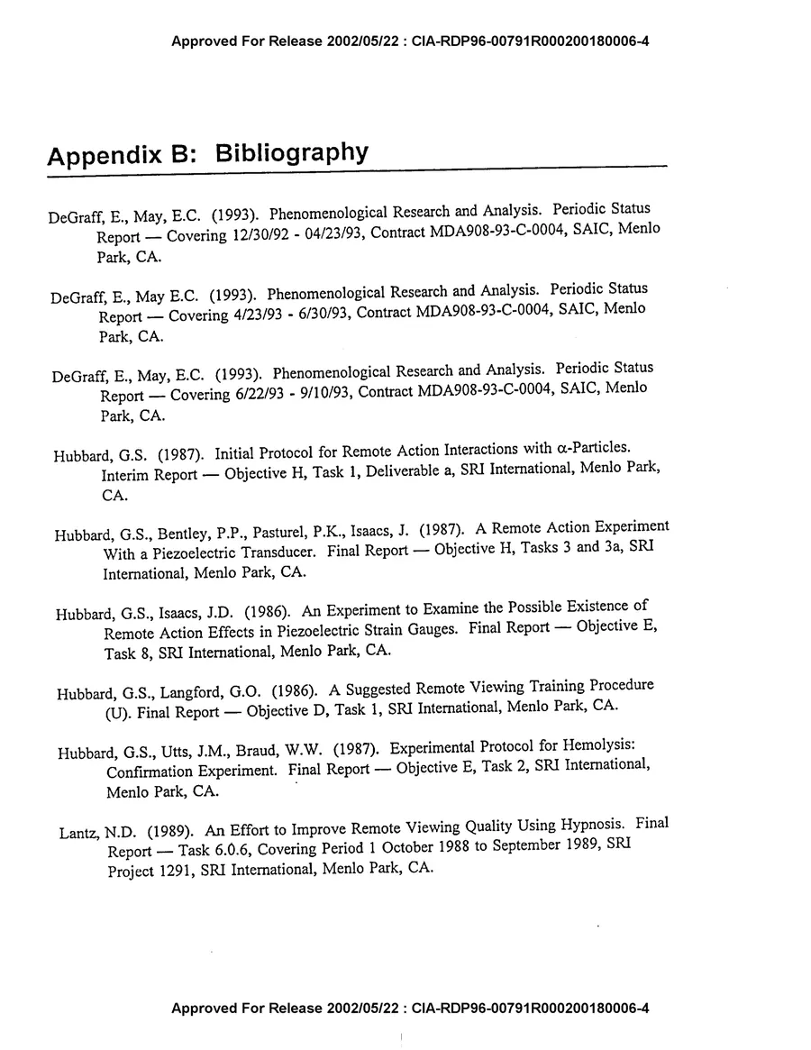 An Evaluation of Remote Viewing: Research and Applications — leaf 154, facsimile of the released scan