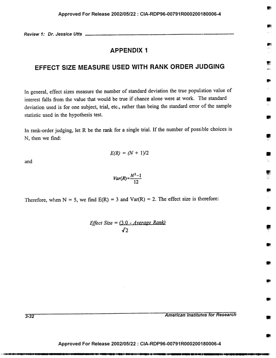 An Evaluation of Remote Viewing: Research and Applications — leaf 61, printed page 3-32, facsimile of the released scan