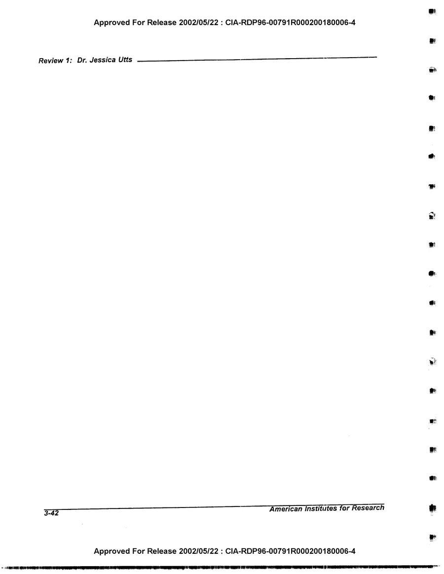 An Evaluation of Remote Viewing: Research and Applications — leaf 71, printed page 3-42, facsimile of the released scan