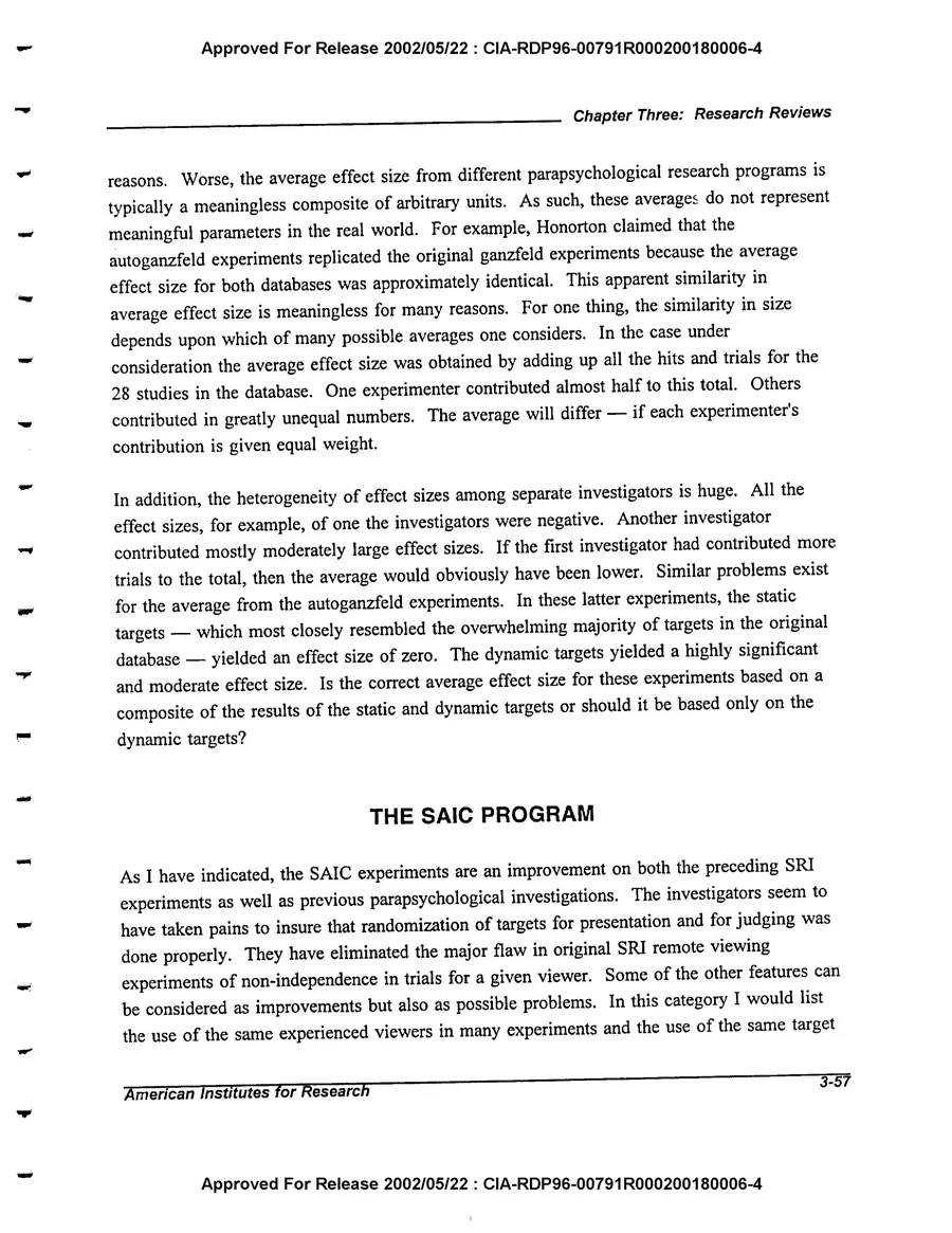 An Evaluation of Remote Viewing: Research and Applications — leaf 86, printed page 3-57, facsimile of the released scan