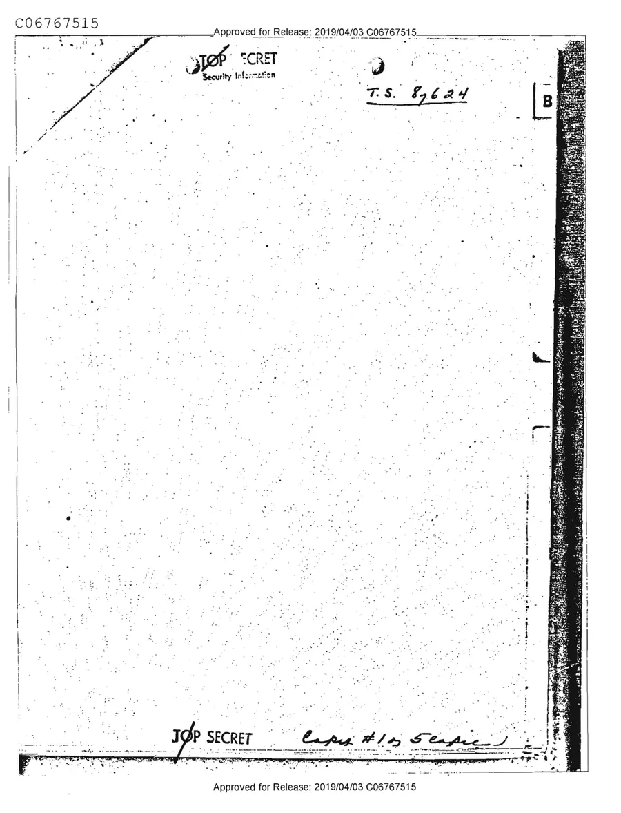 Report of Inspection of MKULTRA — leaf 36, facsimile of the released scan