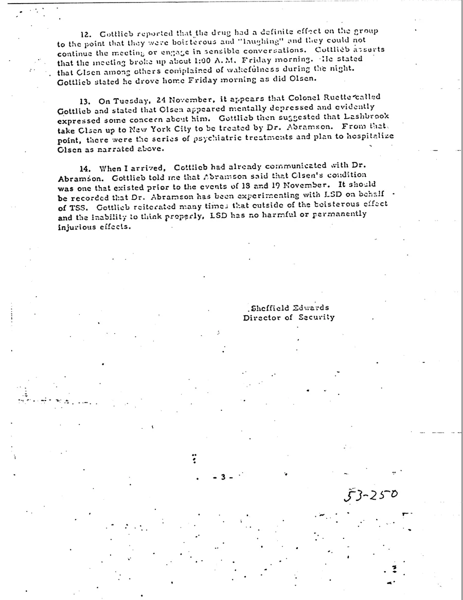 FRANK R. OLSON — leaf 3, facsimile of the released scan