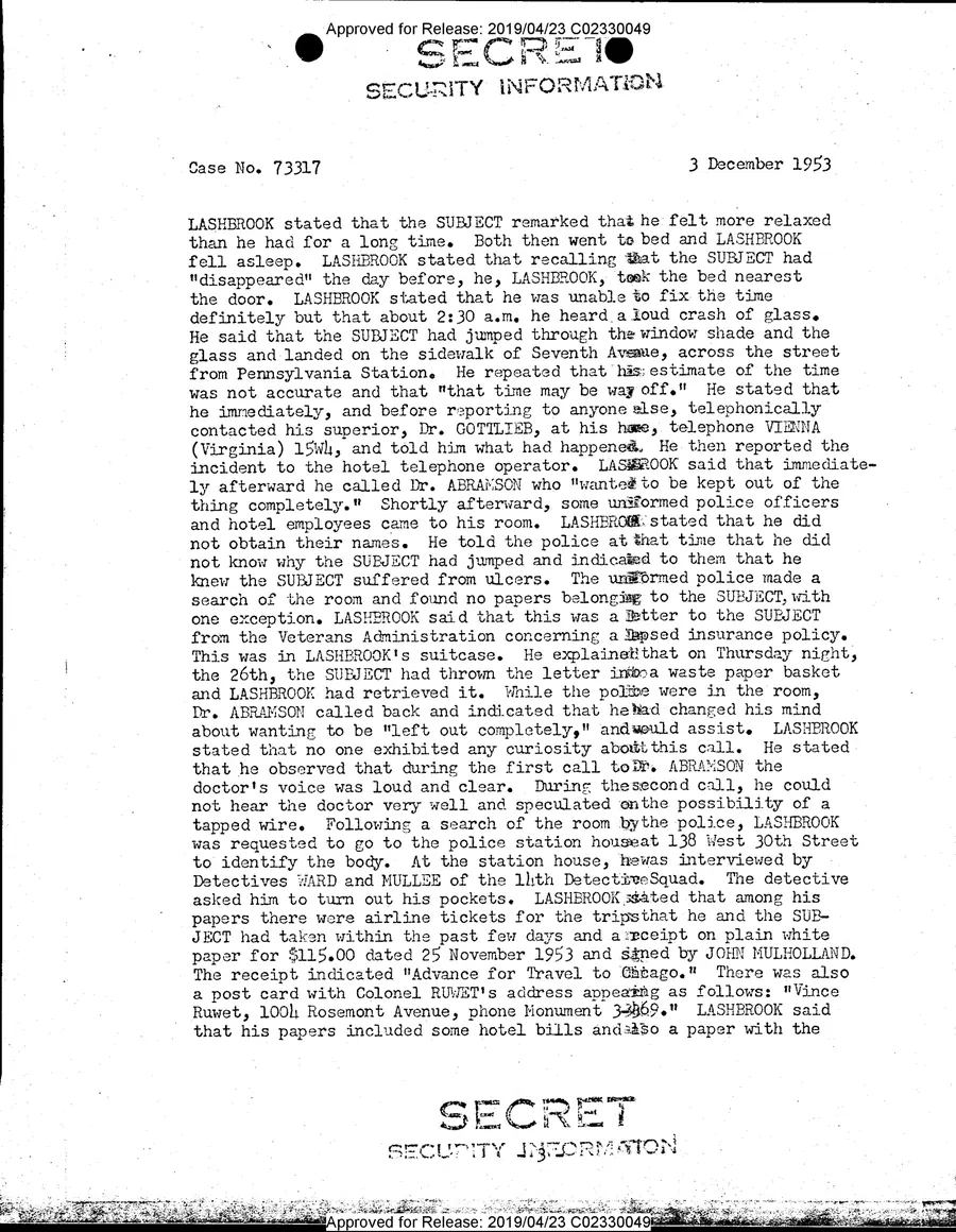 FRANK R. OLSON — leaf 18, printed page 3, facsimile of the released scan