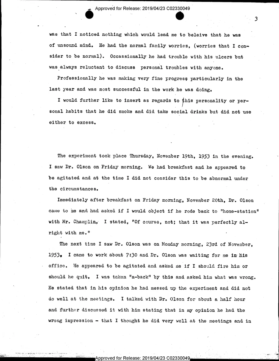 FRANK R. OLSON — leaf 33, printed page 3, facsimile of the released scan