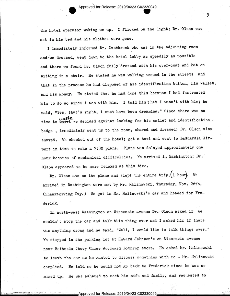 FRANK R. OLSON — leaf 39, printed page 9, facsimile of the released scan
