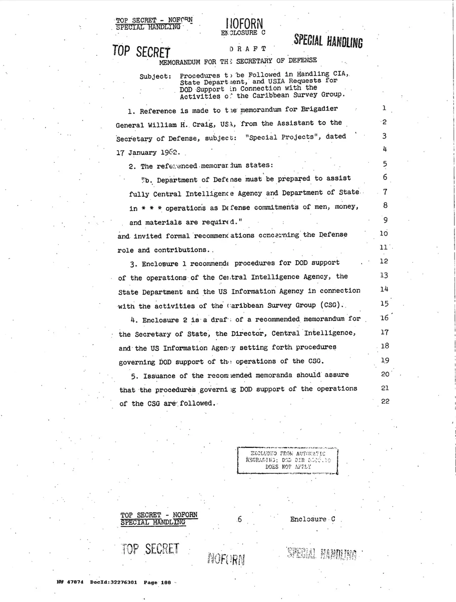 Justification for US Military Intervention in Cuba — leaf 15, printed page 6, facsimile of the released scan