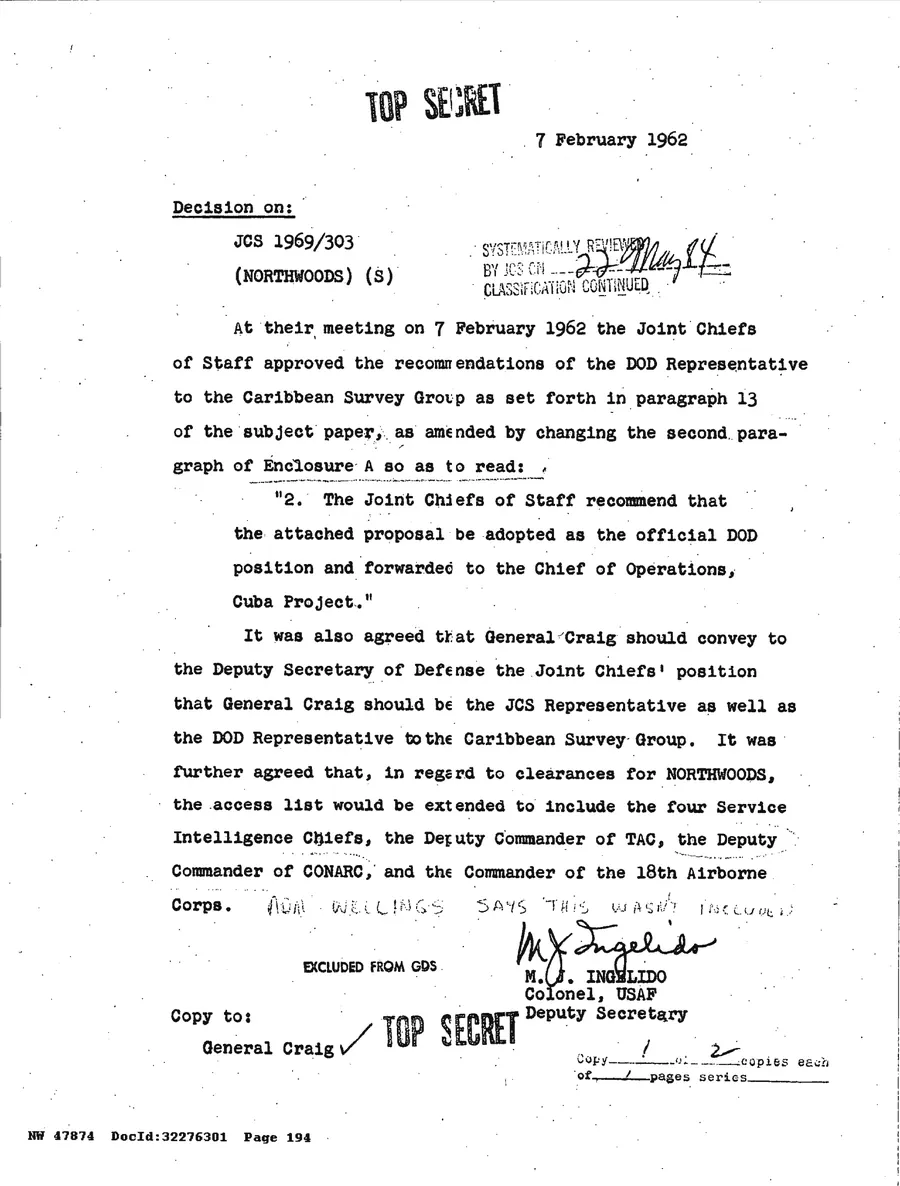 Justification for US Military Intervention in Cuba — leaf 21, facsimile of the released scan