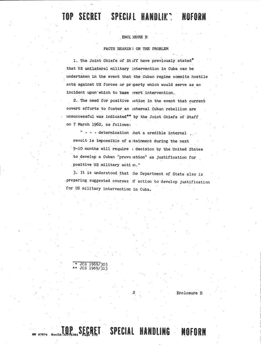 Justification for US Military Intervention in Cuba — leaf 36, printed page 2, facsimile of the released scan