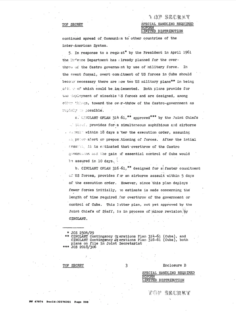 Justification for US Military Intervention in Cuba — leaf 50, printed page 3, facsimile of the released scan