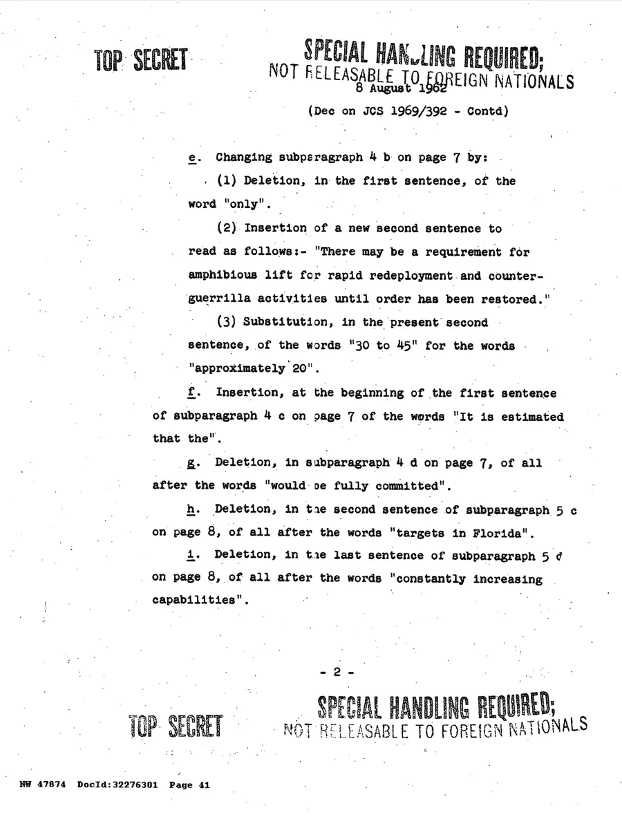 Justification for US Military Intervention in Cuba — leaf 60, printed page 2, facsimile of the released scan