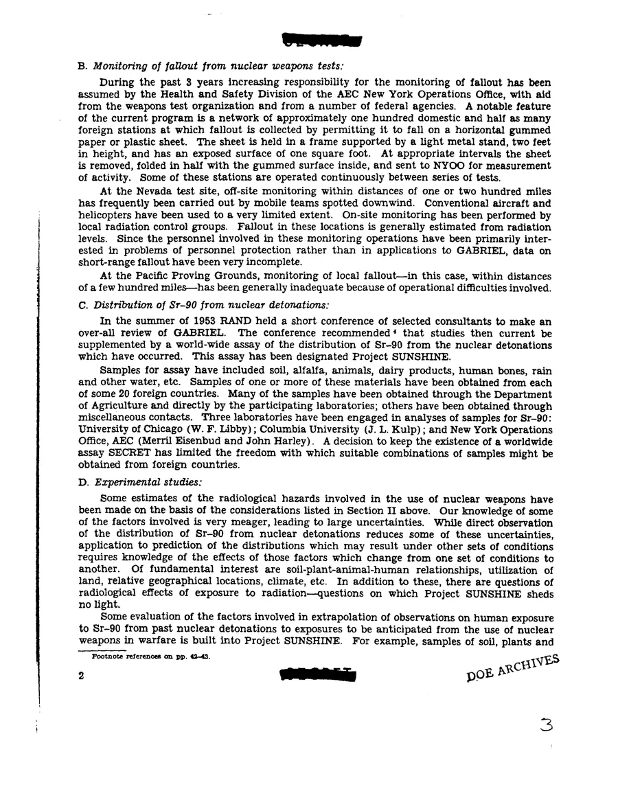 Report on Project Gabriel — leaf 3, printed page 2, facsimile of the released scan