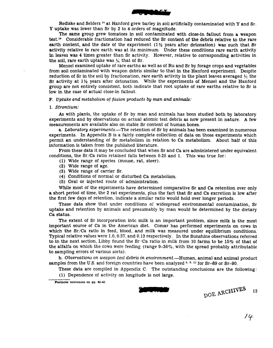 Report on Project Gabriel — leaf 14, printed page 13, facsimile of the released scan
