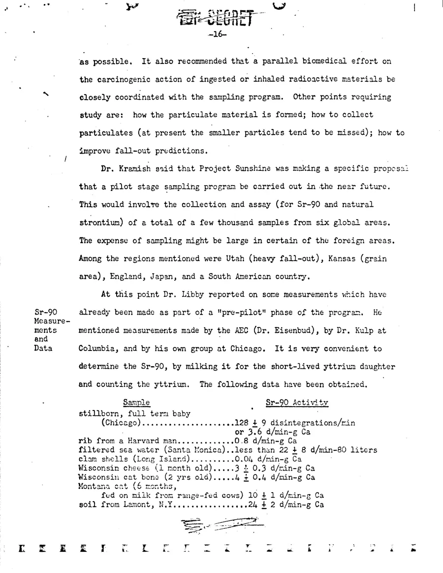 Report on Project Gabriel — leaf 42, printed page 16, facsimile of the released scan