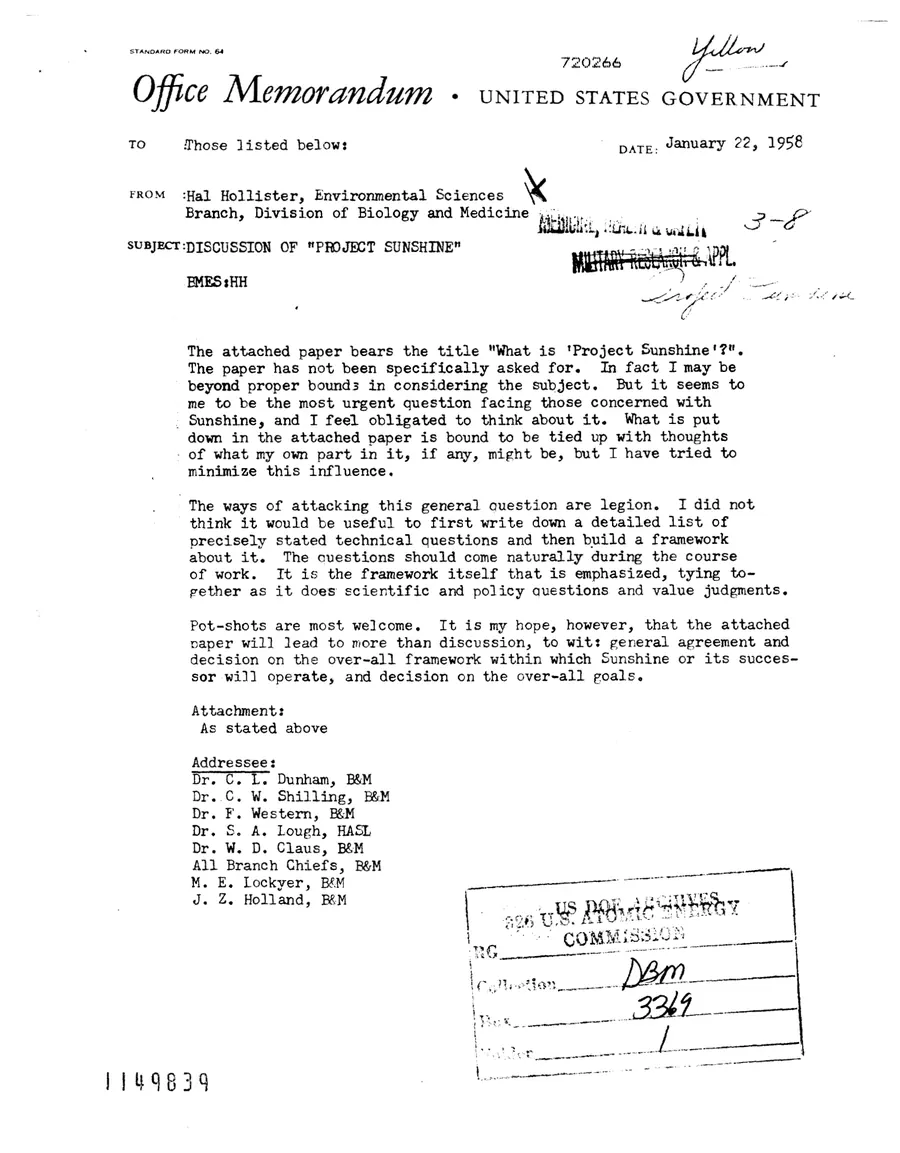 Report on Project Gabriel — leaf 52, facsimile of the released scan