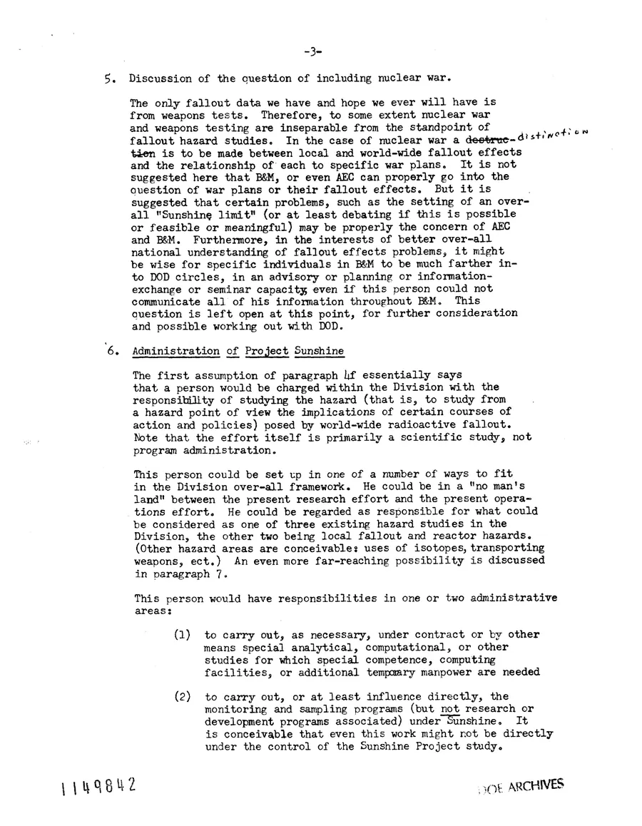 Report on Project Gabriel — leaf 55, printed page 3, facsimile of the released scan