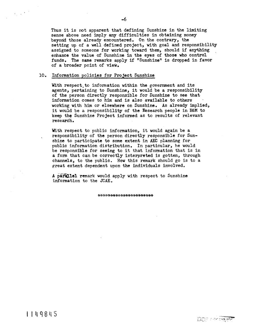 Report on Project Gabriel — leaf 58, printed page 6, facsimile of the released scan