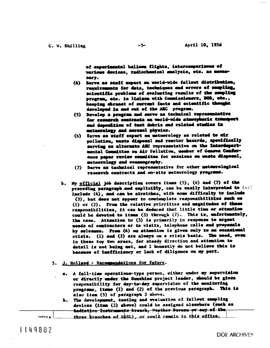 Report on Project Gabriel — leaf 65, printed page 5, facsimile of the released scan
