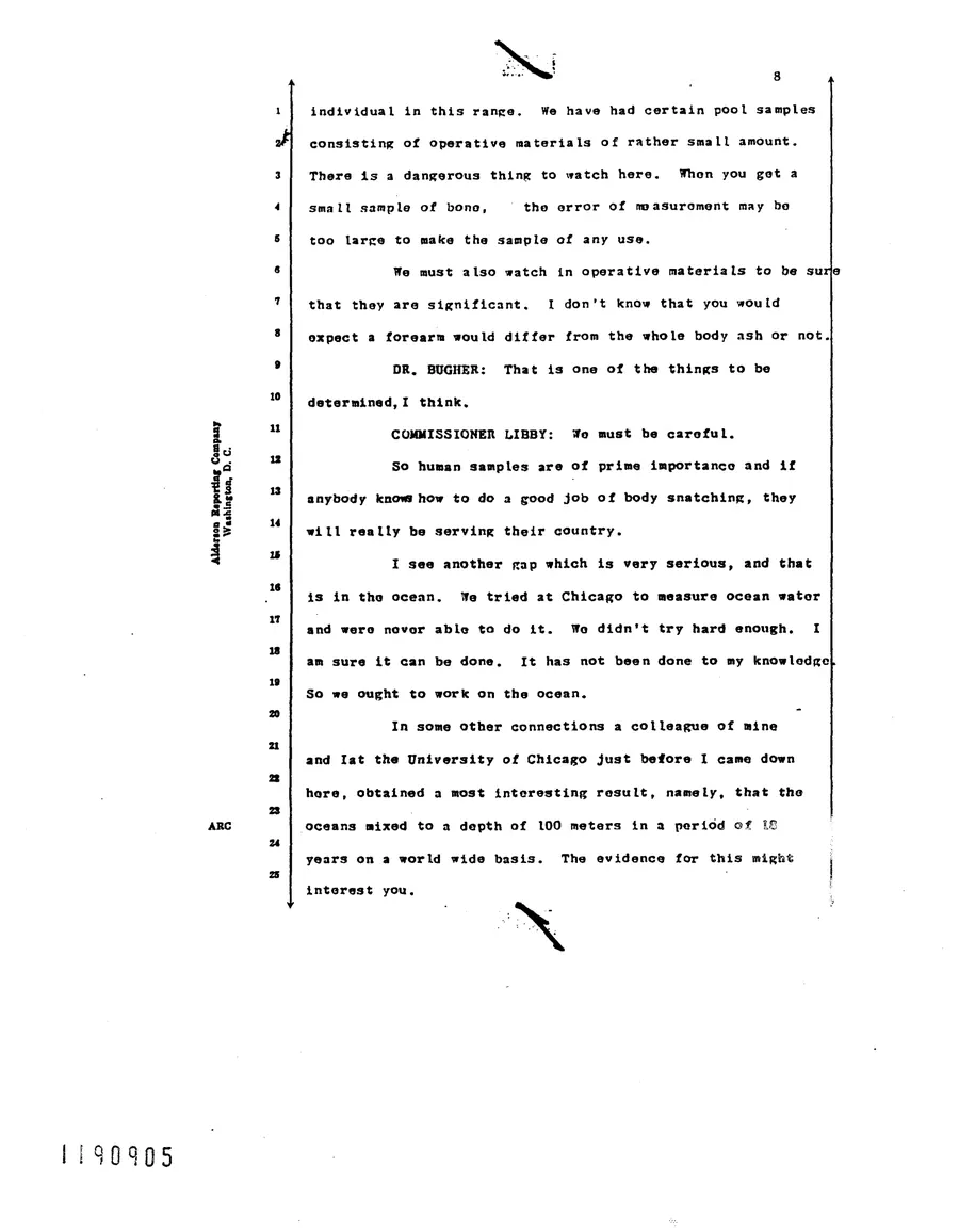 Report on Project Gabriel — leaf 72, printed page 8, facsimile of the released scan
