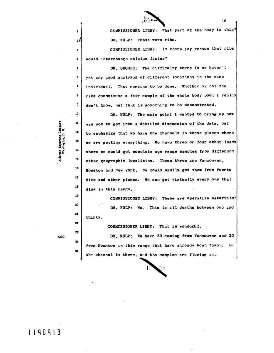 Report on Project Gabriel — leaf 74, printed page 16, facsimile of the released scan