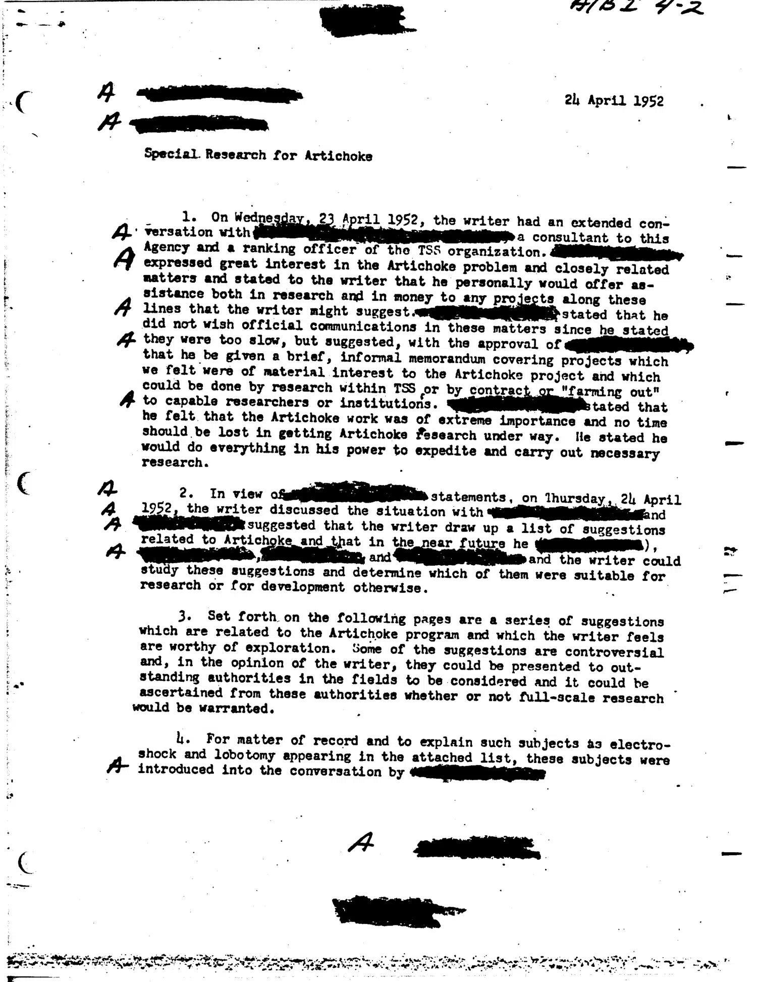 Special Research for Artichoke — opening source page