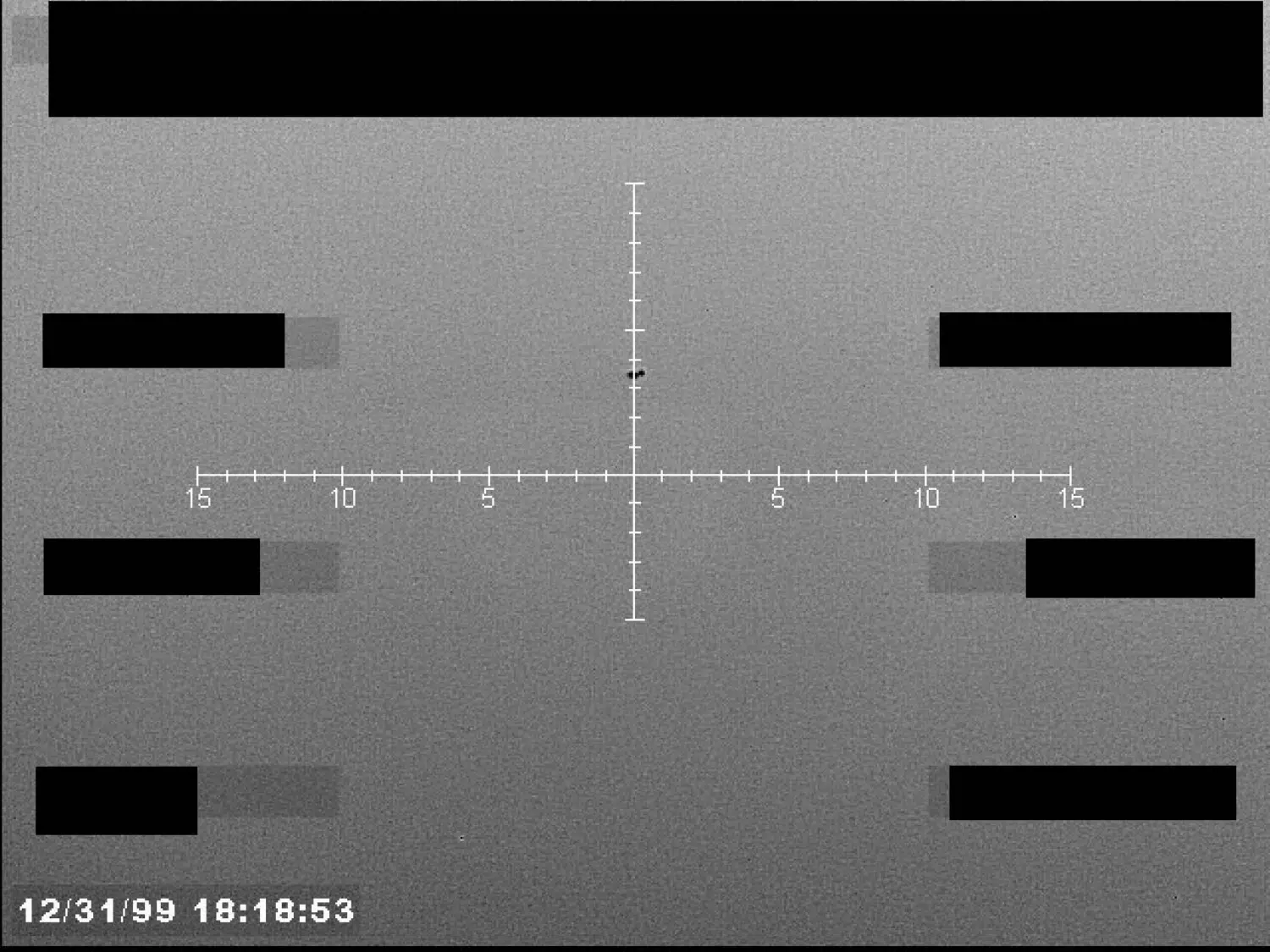 FBI UAP image: feature at the reticle center (B019) — opening source page