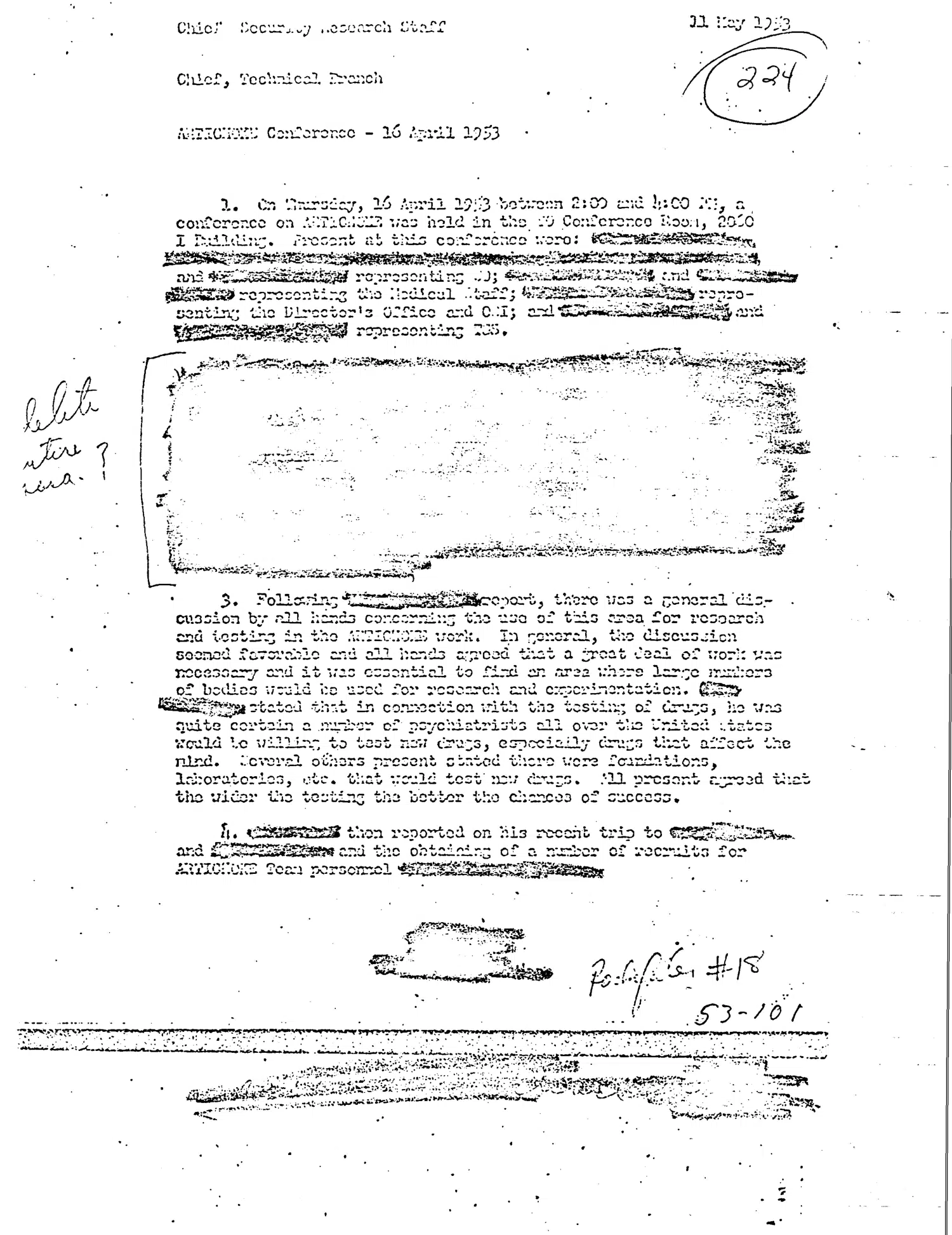 Artichoke Conference — 16 April 1953 — opening source page