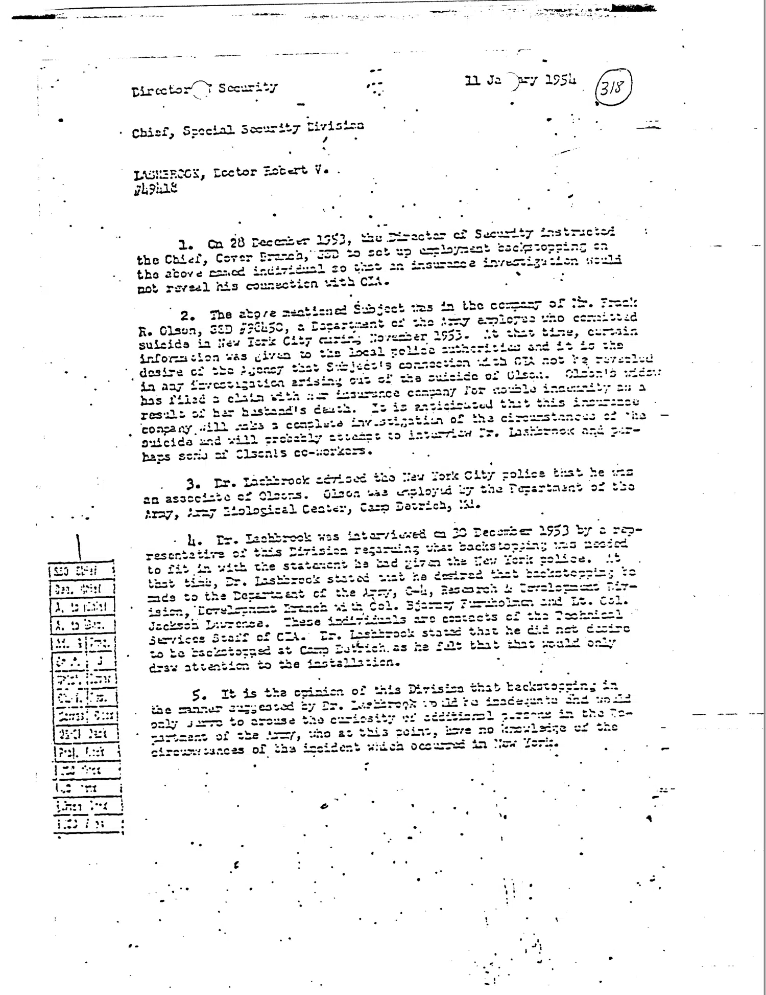 Robert Lashbrook personnel and security records — CIA 00146408 — opening source page