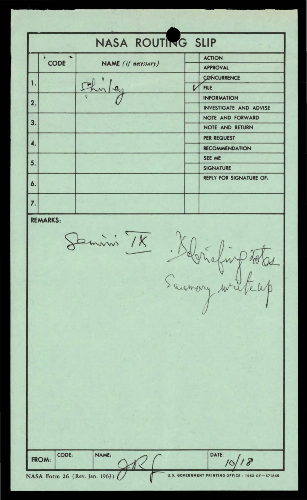 Gemini 9 astronaut debriefing, 1966 — opening source page