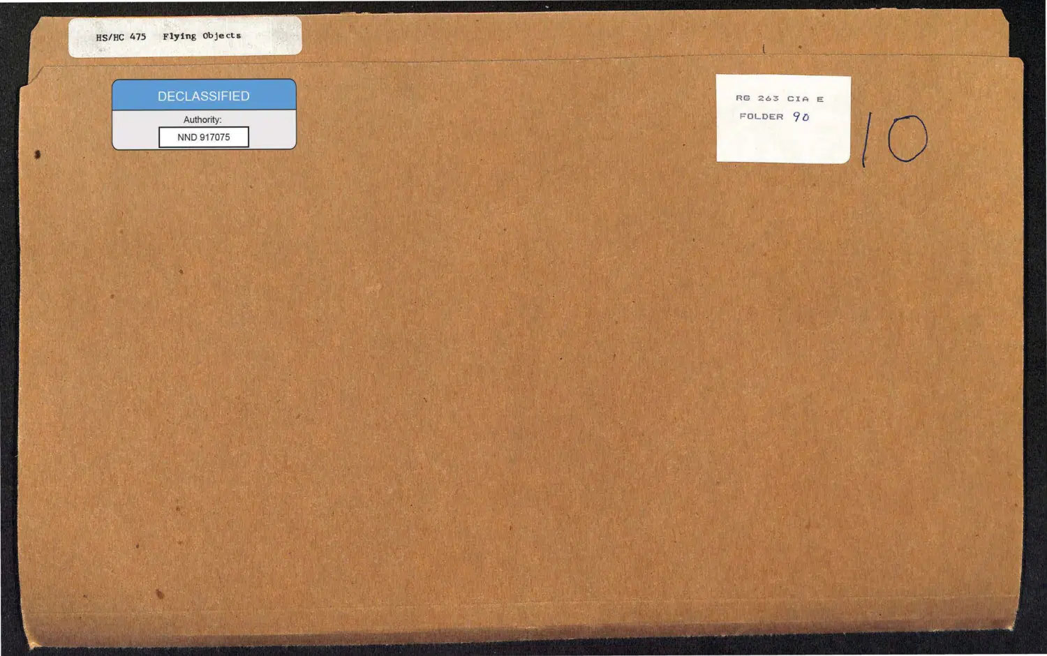 CIA Scientific Advisory Panel on UFOs, 1952–1953 — opening source page