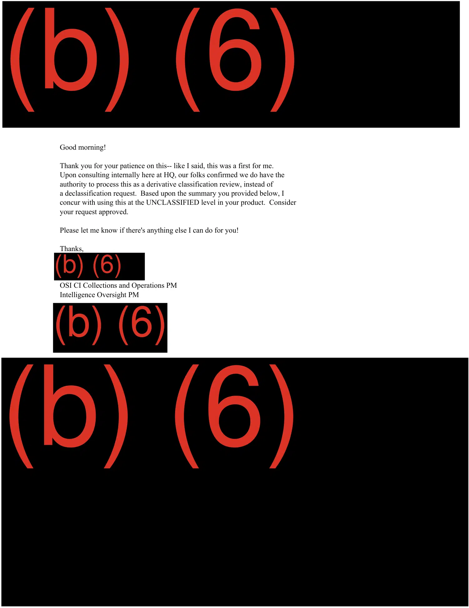 Emails seeking clarification of a mission report, March 2023 — opening source page