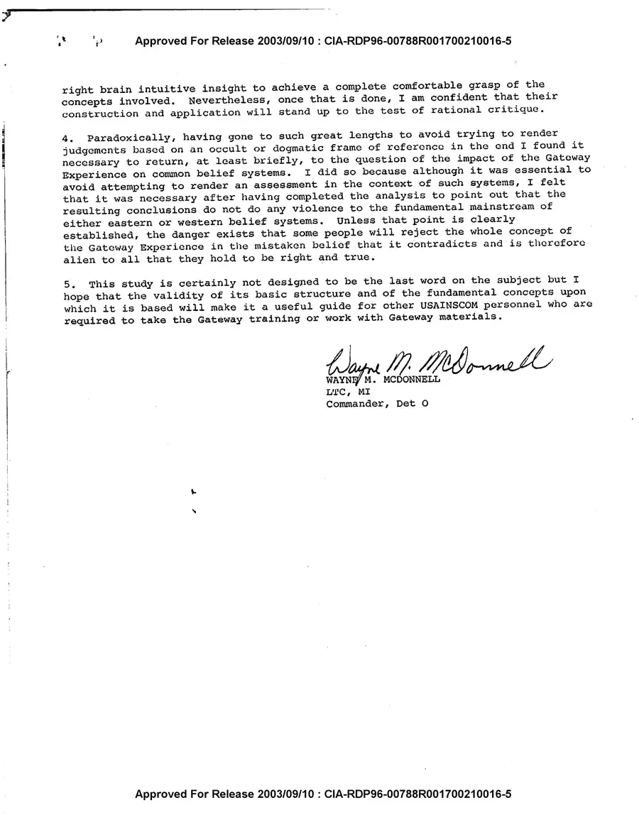 Analysis and Assessment of Gateway Process — source page 2, facsimile of the released scan