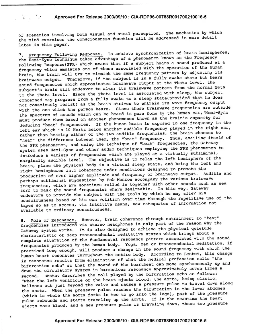 Analysis and Assessment of Gateway Process — source page 7, facsimile of the released scan
