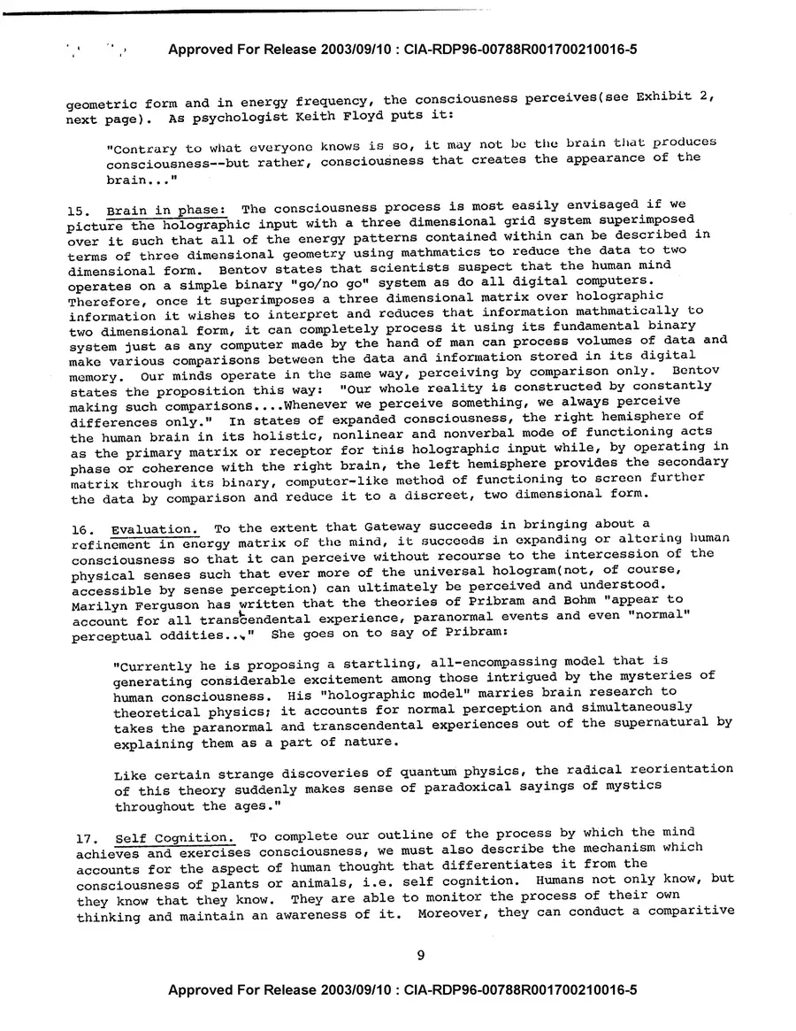 Analysis and Assessment of Gateway Process — source page 11, facsimile of the released scan