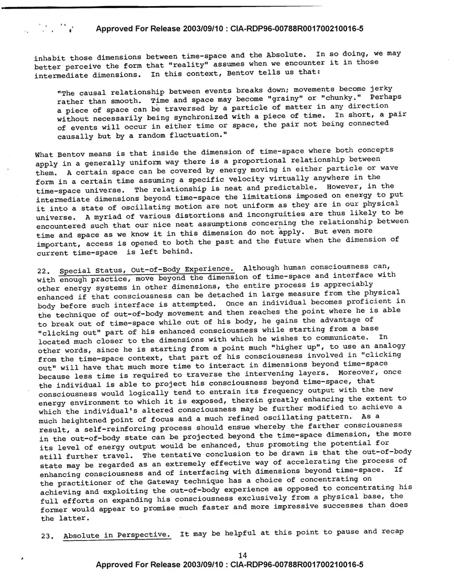 Analysis and Assessment of Gateway Process — source page 16, facsimile of the released scan