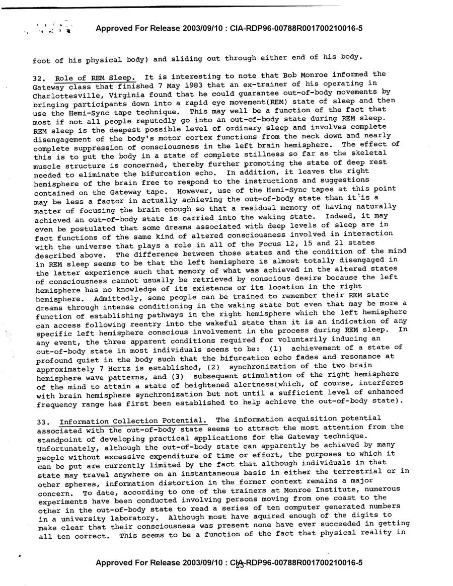 Analysis and Assessment of Gateway Process — source page 25, facsimile of the released scan