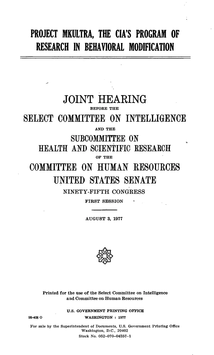 Project MKULTRA, the CIA's Program of Research in Behavioral Modification — source page 2, facsimile of the released scan