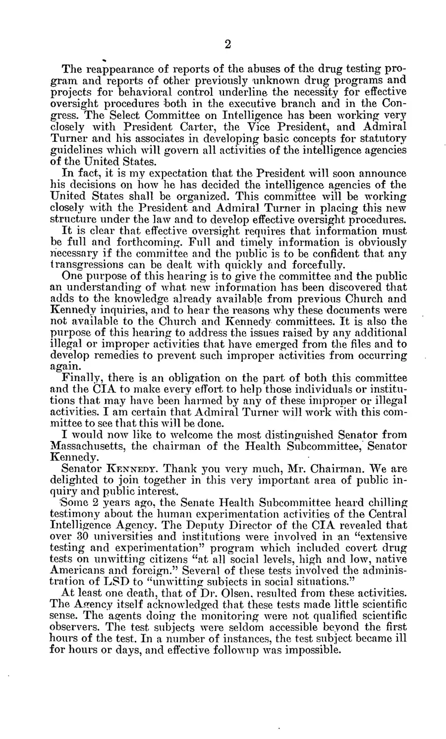Project MKULTRA, the CIA's Program of Research in Behavioral Modification — source page 6, facsimile of the released scan