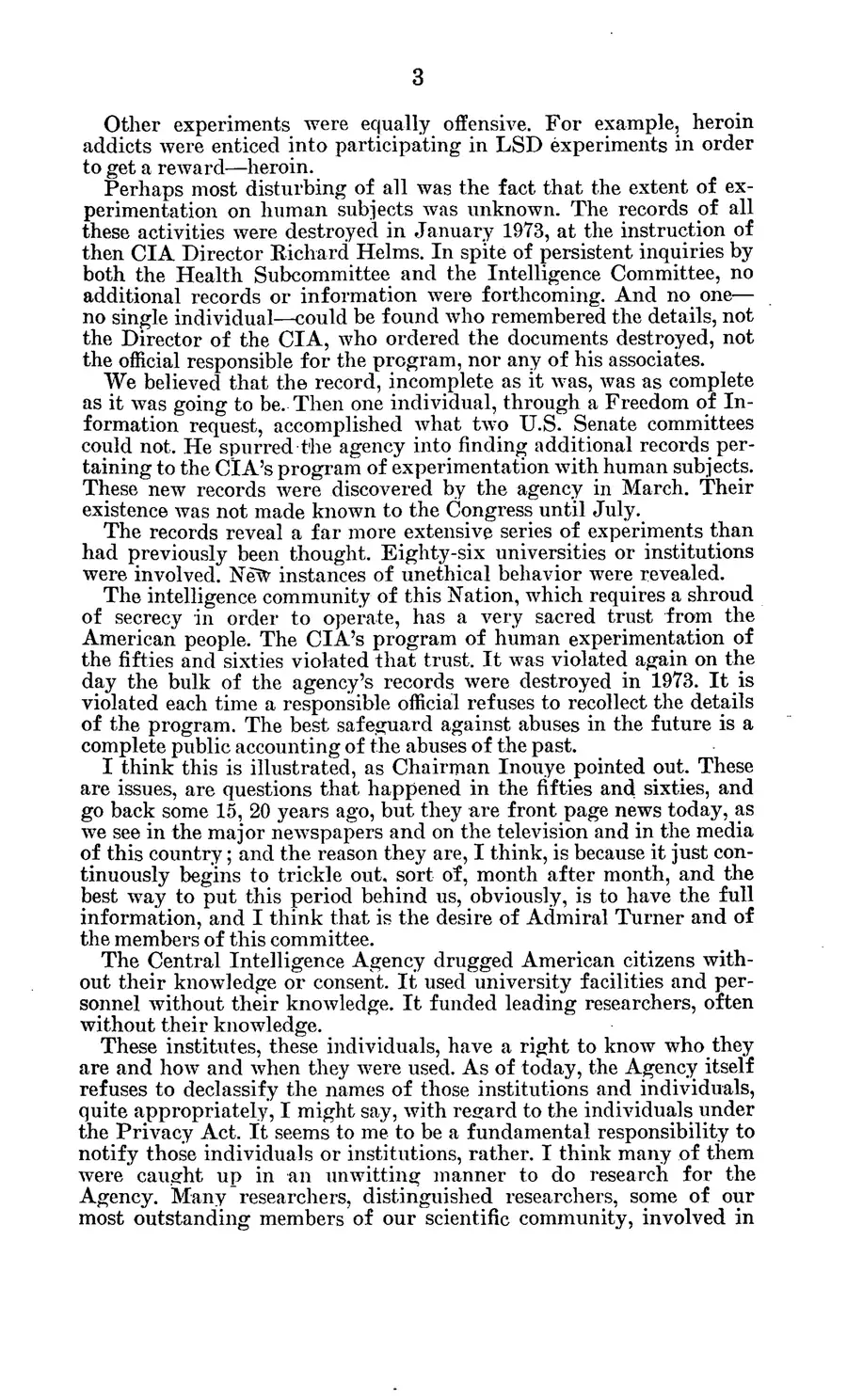 Project MKULTRA, the CIA's Program of Research in Behavioral Modification — source page 7, facsimile of the released scan