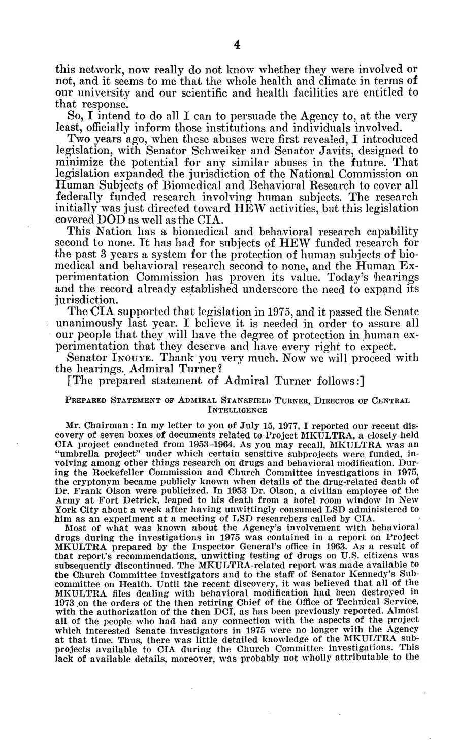 Project MKULTRA, the CIA's Program of Research in Behavioral Modification — source page 8, facsimile of the released scan