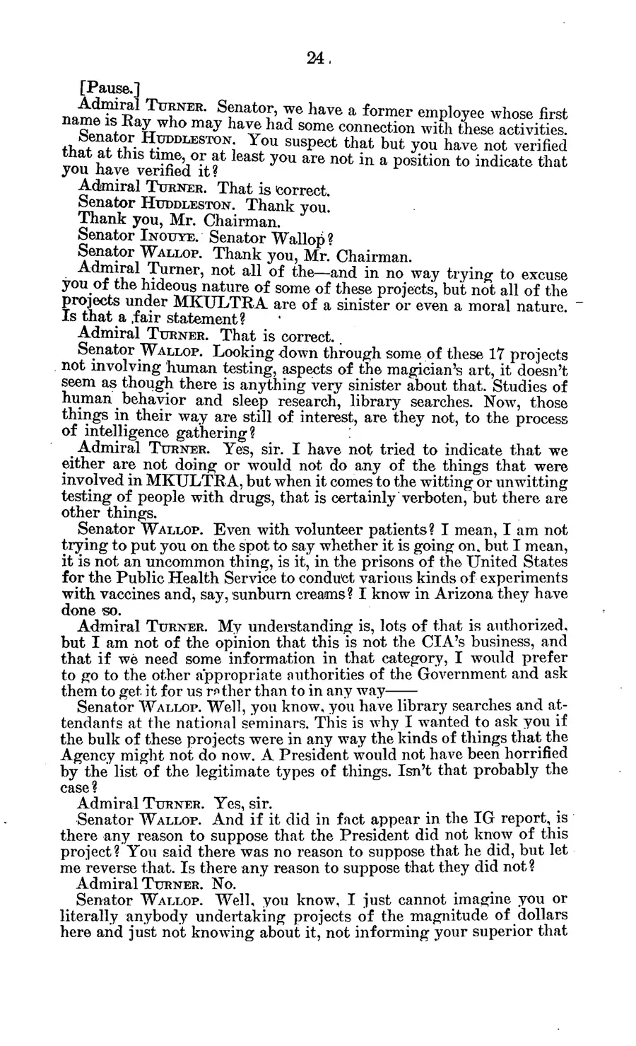 Project MKULTRA, the CIA's Program of Research in Behavioral Modification — source page 28, facsimile of the released scan