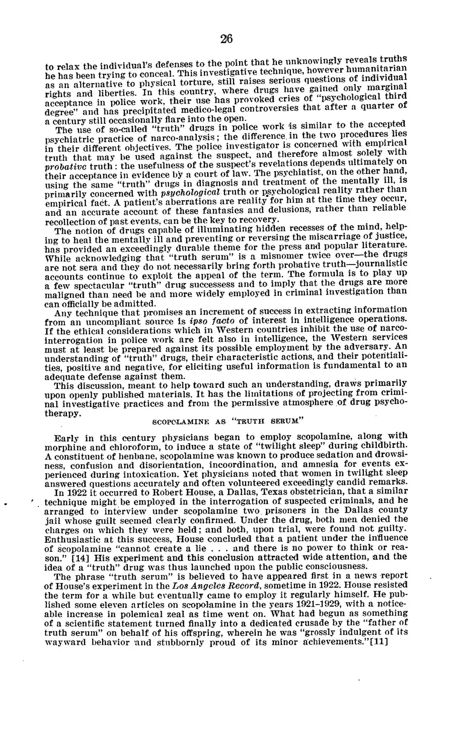 Project MKULTRA, the CIA's Program of Research in Behavioral Modification — source page 30, facsimile of the released scan