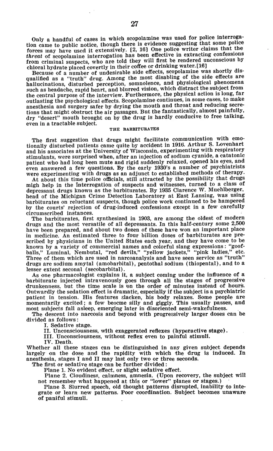 Project MKULTRA, the CIA's Program of Research in Behavioral Modification — source page 31, facsimile of the released scan