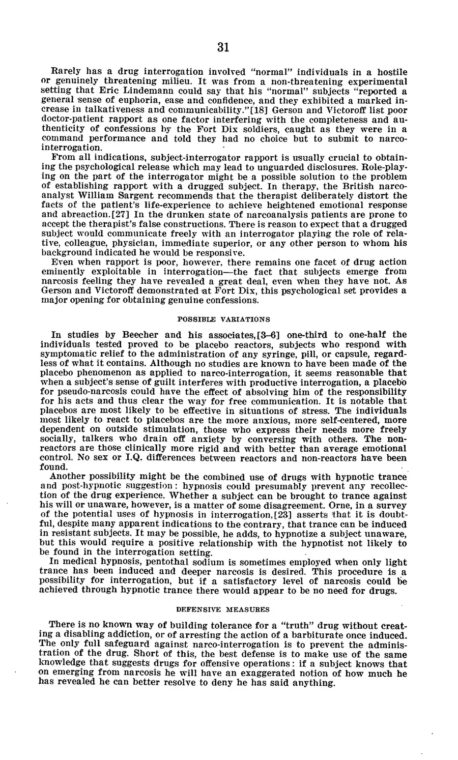 Project MKULTRA, the CIA's Program of Research in Behavioral Modification — source page 35, facsimile of the released scan