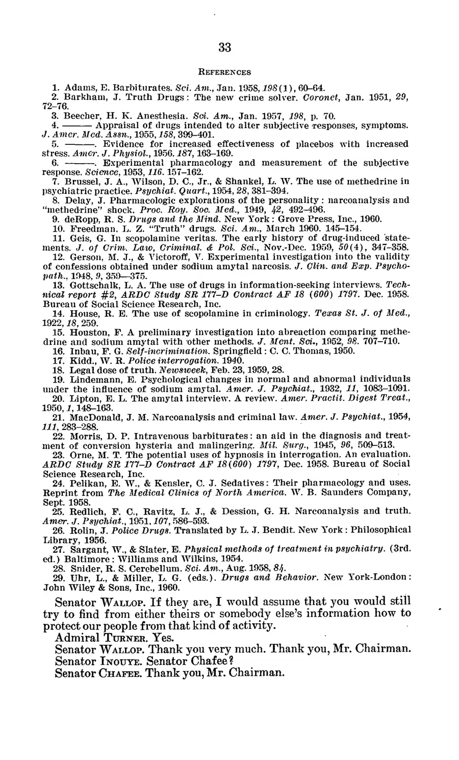 Project MKULTRA, the CIA's Program of Research in Behavioral Modification — source page 37, facsimile of the released scan