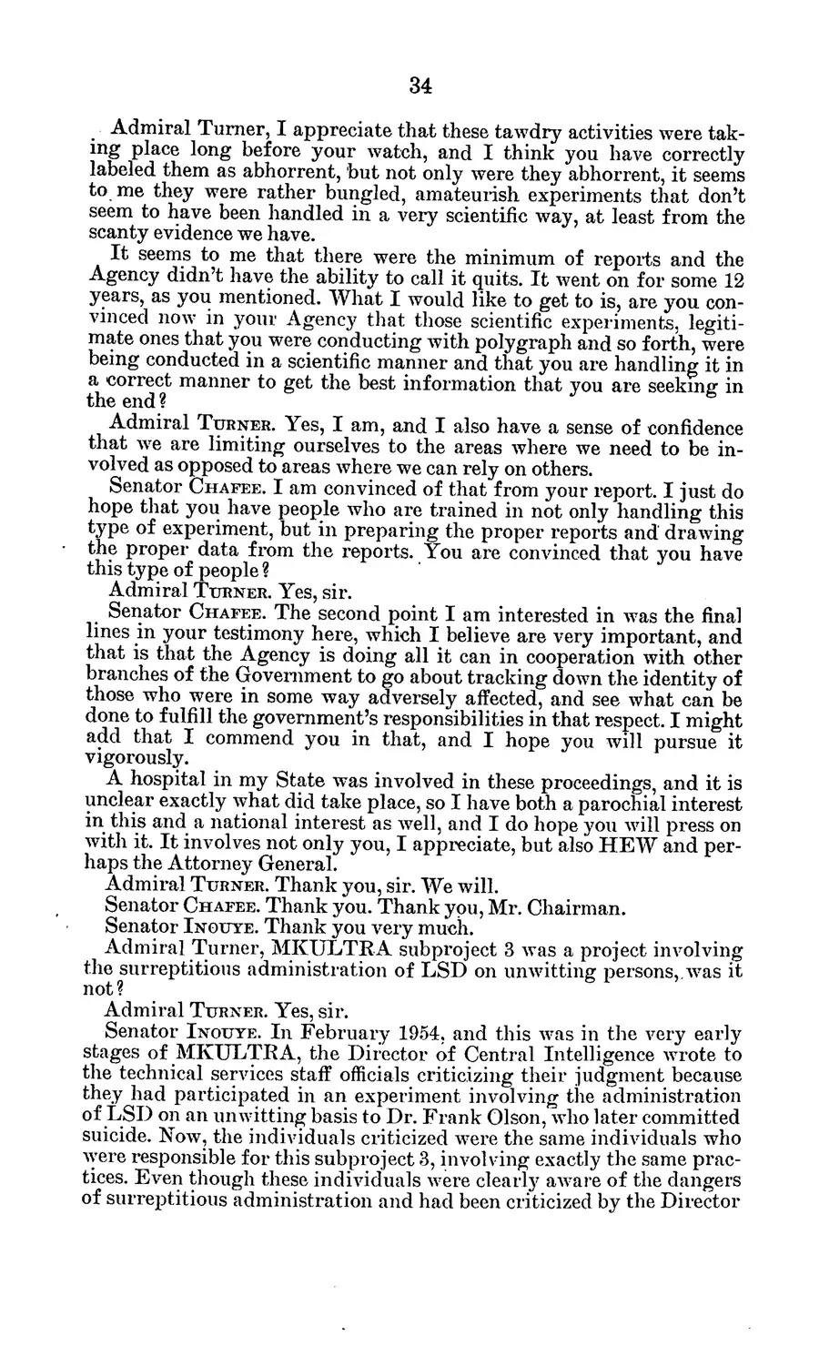 Project MKULTRA, the CIA's Program of Research in Behavioral Modification — source page 38, facsimile of the released scan