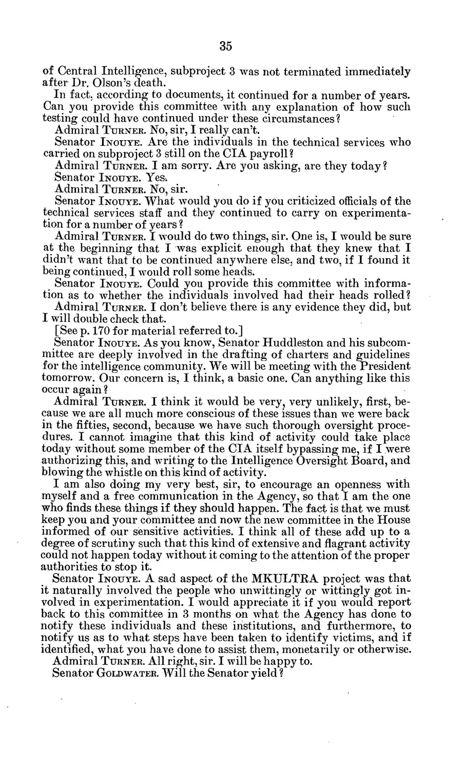 Project MKULTRA, the CIA's Program of Research in Behavioral Modification — source page 39, facsimile of the released scan