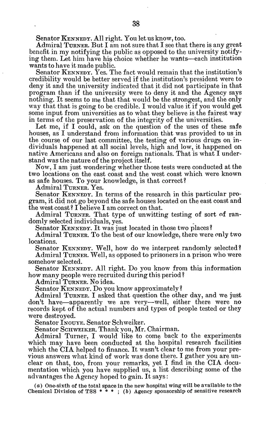 Project MKULTRA, the CIA's Program of Research in Behavioral Modification — source page 42, facsimile of the released scan