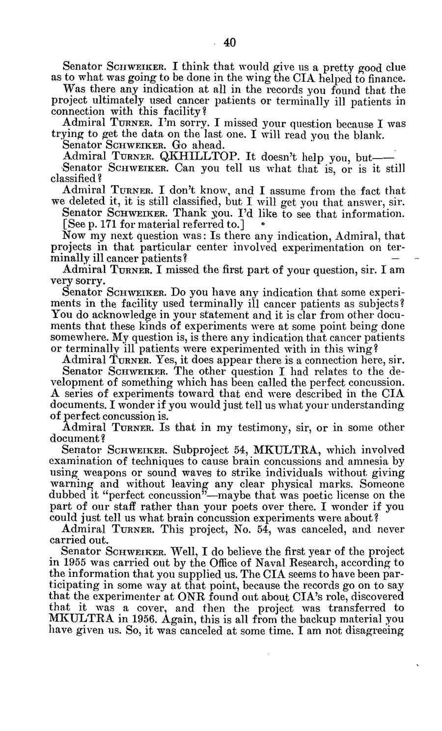Project MKULTRA, the CIA's Program of Research in Behavioral Modification — source page 44, facsimile of the released scan